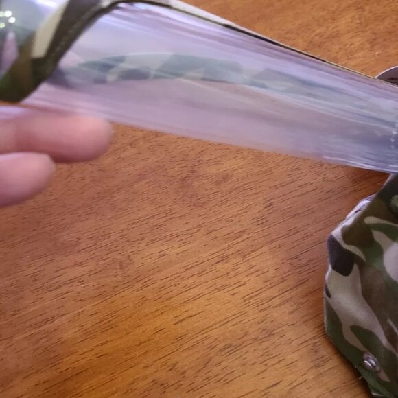 Camoflage Print baseball cap w/snap on removable face shield hat V1 camo - Picture 3 of 3